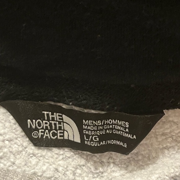 North Face Men’s Gray Hoodie with Black Logo. Men’s Large - Picture 6 of 8